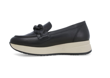 Melluso Loafers Fall Winter Chain Detail Leather Upper