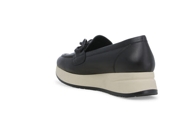Melluso Loafers Fall Winter Chain Detail Leather Upper