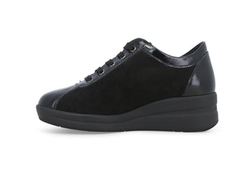 Melluso Donna Scarpe basse Camoscio R25642W-239935 Nero