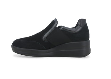 Melluso Donna Scarpe basse Camoscio R25653W-238729 Nero