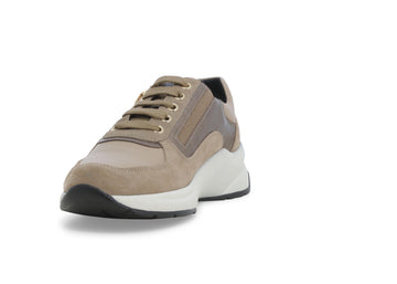 Melluso Lace-up Sneakers with Zip Leather Upper