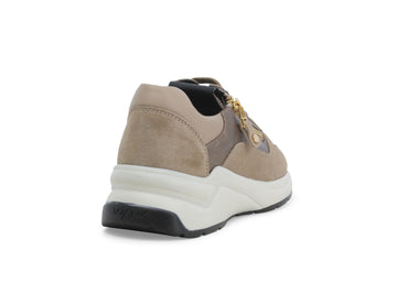 Melluso Lace-up Sneakers with Zip Leather Upper