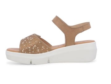Melluso Donna Sandali Tessuto R80439-244124 Oro
