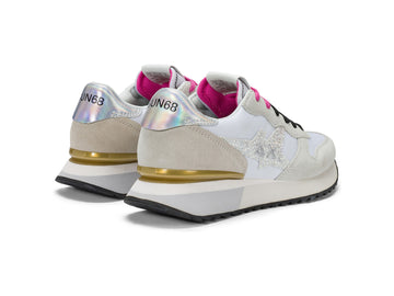 Sneaker SUN68 Donna Stargirl Glitter Bianco
