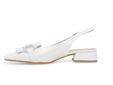 Melluso Donna Décolleté Tessuto V703-244078 Bianco