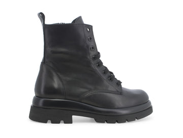 Melluso Anfibi Made in Italy Platform Carrarmato Tomaia Pelle Nera R45385-239348
