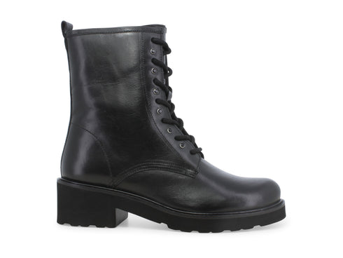 Melluso Anfibi Invernali Donna Casual Chic Tacco Medio in Pelle Nera 034324W-247370