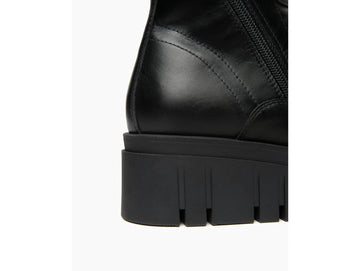 NeroGiardini Anfibi Platform Donna Invernali in Pelle Nera