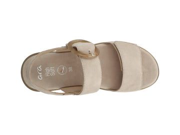 Ara Comfortable Bilbao Sandals Removable Footbed Nubuck Leather Upper