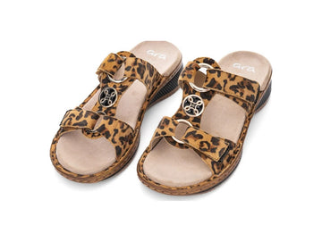 Ara Ciabatta Hawaii in Suede Animalier con Tecnologia HighSoft