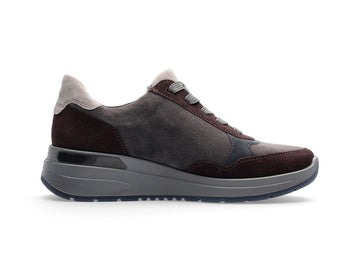 Ara Garda Comfort Lace-Up Shoes with Zip Suede Leather Upper
