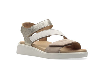 Ara Madeira Comfort Sandals Removable Footbed 3 Straps Wedge