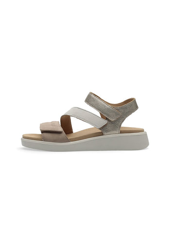 Ara Madeira Comfort Sandals Removable Footbed 3 Straps Wedge