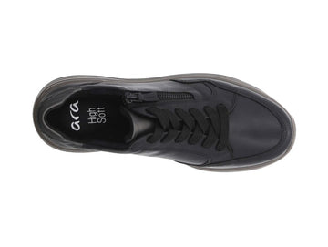 Ara Garda Lace Up Comfort Shoes with Zip Leather Upper