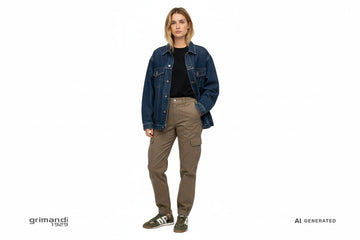 Outfit Cargo Figura Intera - AI-Generated Model