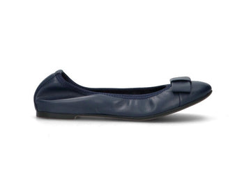 Frau Ballerina Classica Made in Italy Tomaia Pelle Blu 70M2