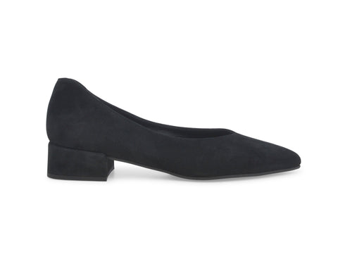Melluso Ballerine Punta Sfilata Tacco Medio In Camoscio Nero D5173W-242576