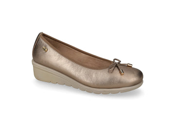Valleverde Ballerina Donna in Nappa Rame con Zeppa Media