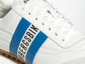 Bikkembergs Sneaker Uomo Soccer Bianca con Fascia Blu