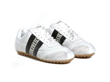 Bikkembergs Sneaker Uomo Soccer Bianca con Fascia Nera