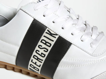 Bikkembergs Sneaker Uomo Soccer Bianca con Fascia Nera