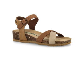 Women's Sandal BioNatura Fregene Nubuck Multi Wedge