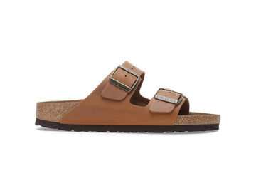 Birkenstock Sandali Arizona Donna in Pelle Nabuk Oliata Cognac 1028401