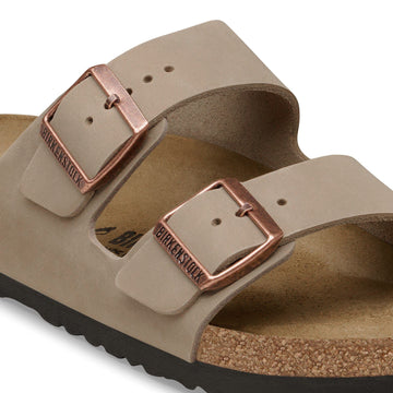 Birkenstock Men's Arizona Oiled Nubuck Leather Sandals Brown