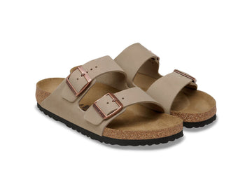 Birkenstock Men's Arizona Oiled Nubuck Leather Sandals Brown