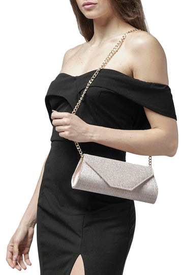 Melluso Donna Pochette Tessuto BJ034Z-245069 Rosa