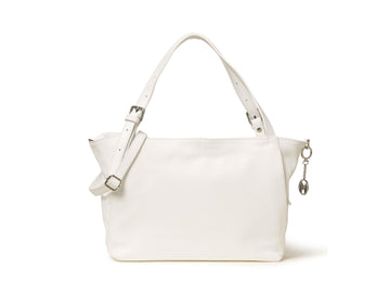 Melluso Borsa a Spalla Morbida in Pelle Bianca BOR993-250553