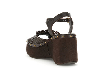 CafèNoir Sandali Pelle Marrone - Dettaglio laterale C1GE1028M012