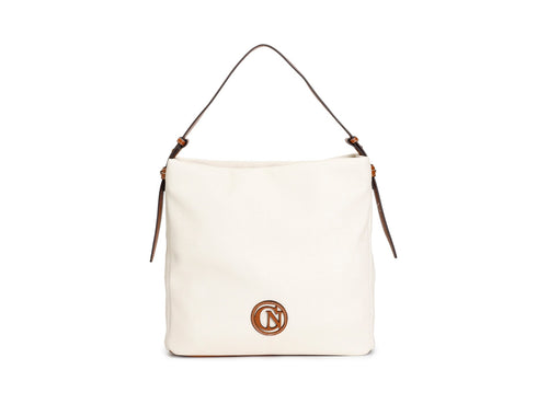 CafèNoir Borsa a Spalla in Canvas con Logo C3NQ0836-Q007