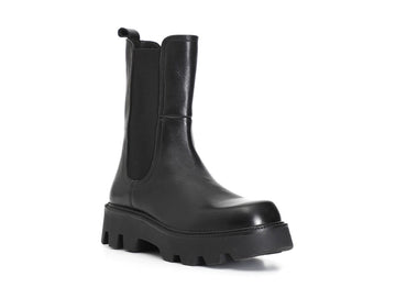 CafèNoir Winter Chelsea Boots with Leather Upper