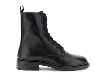 CafèNoir Anfibi Essenziali Donna in Pelle Nera c1ge1002-n001