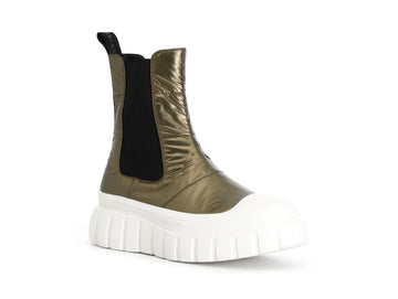 CafèNoir Winter Chelsea Boots in Laminated Fabric