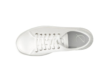CafèNoir women's leather sneaker with micro rhinestones and platform sole