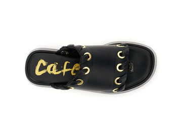 CafèNoir Sandali Pelle Nero - Dettaglio punta C1GD4002N001