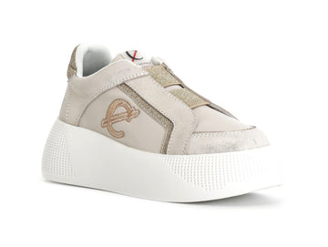 CafèNoir Slip-on 2 Elastics Spring Summer Leather Upper