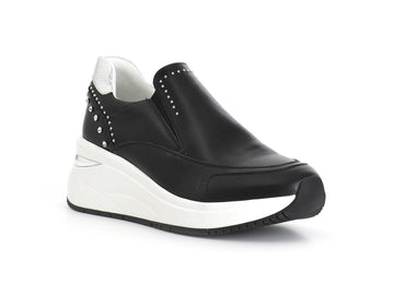 CafèNoir Slip-On Donna con Borchie, Strass e Suola Platform