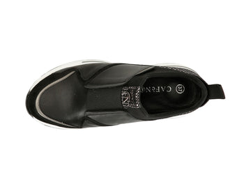 CafèNoir Winter Slip-on Maxi Elastic Wedge Leather Upper
