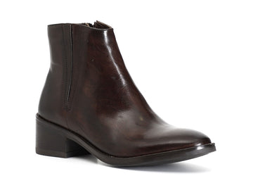 CafèNoir Women's Winter Ankle Boots with Zip Leather Upper