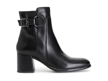 CafèNoir Stivaletti con Cinturino e Fibbia Tomaia Pelle Nera C1LC1102-N001