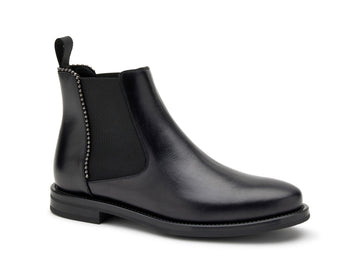 Frau Women's Chelsea Boots Micro Stud Profile Leather Upper