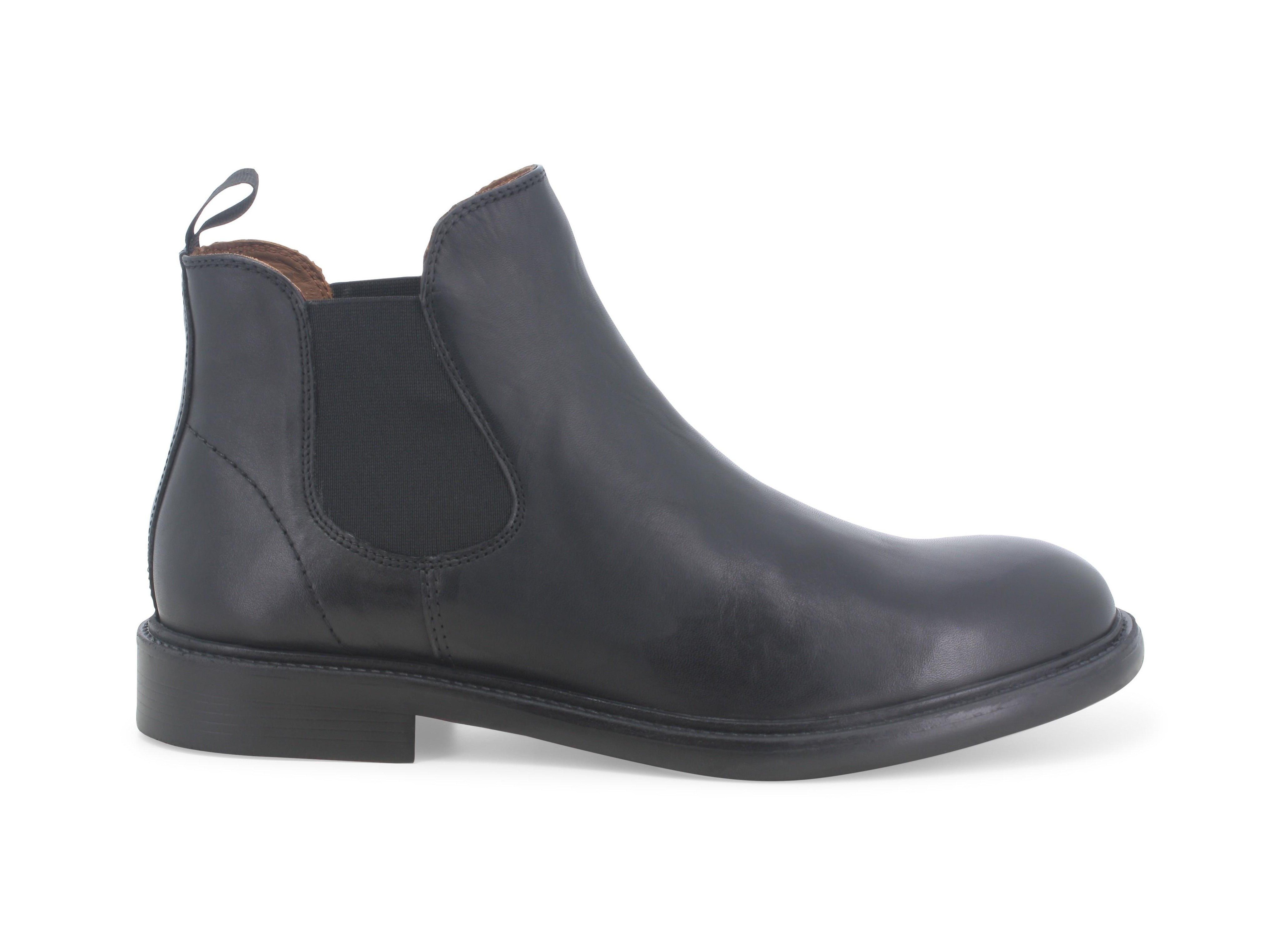 Melluso Uomo Stivaletto Chelsea Boots Tomaia Pelle Nera – Grimandi