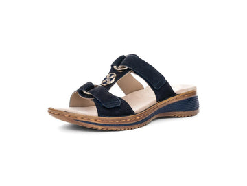 Ara Ciabatta Hawaii in Suede Blu Navy con Tecnologia HighSoft