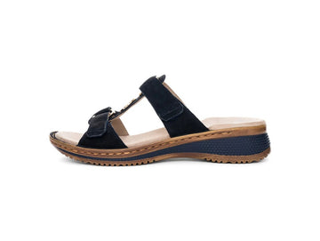 Ara Ciabatta Hawaii in Suede Blu Navy con Tecnologia HighSoft