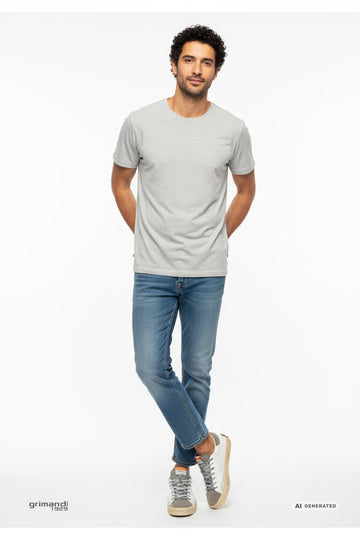 Outfit Denim Crime London Moss Taupe - AI-Generated Model