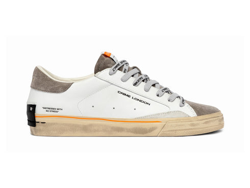 Crime London Sneaker Uomo Distressed 2.0 Moss Taupe 19054