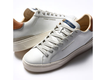 Crime London Sneaker Uomo Blade Bianca Caramel Brulee